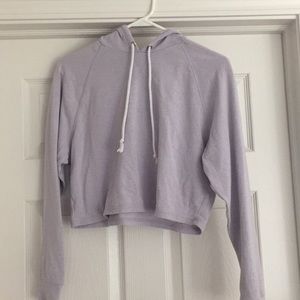 Lavender cropped hoodie